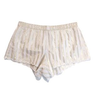 Victoria’s Secret Metallic Striped Pajama Shorts - NWT